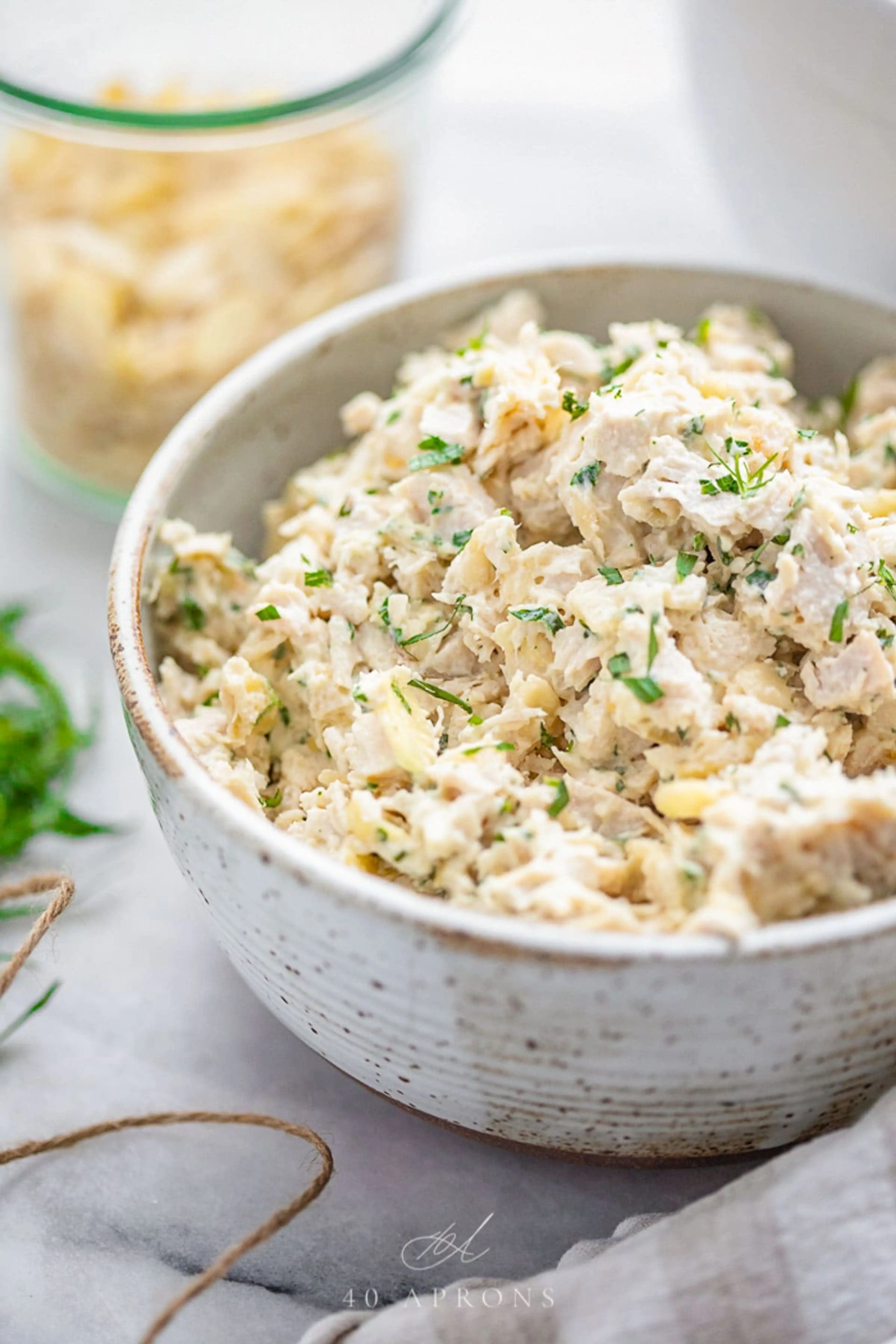 Tarragon Chicken Salad with Sliced Almonds