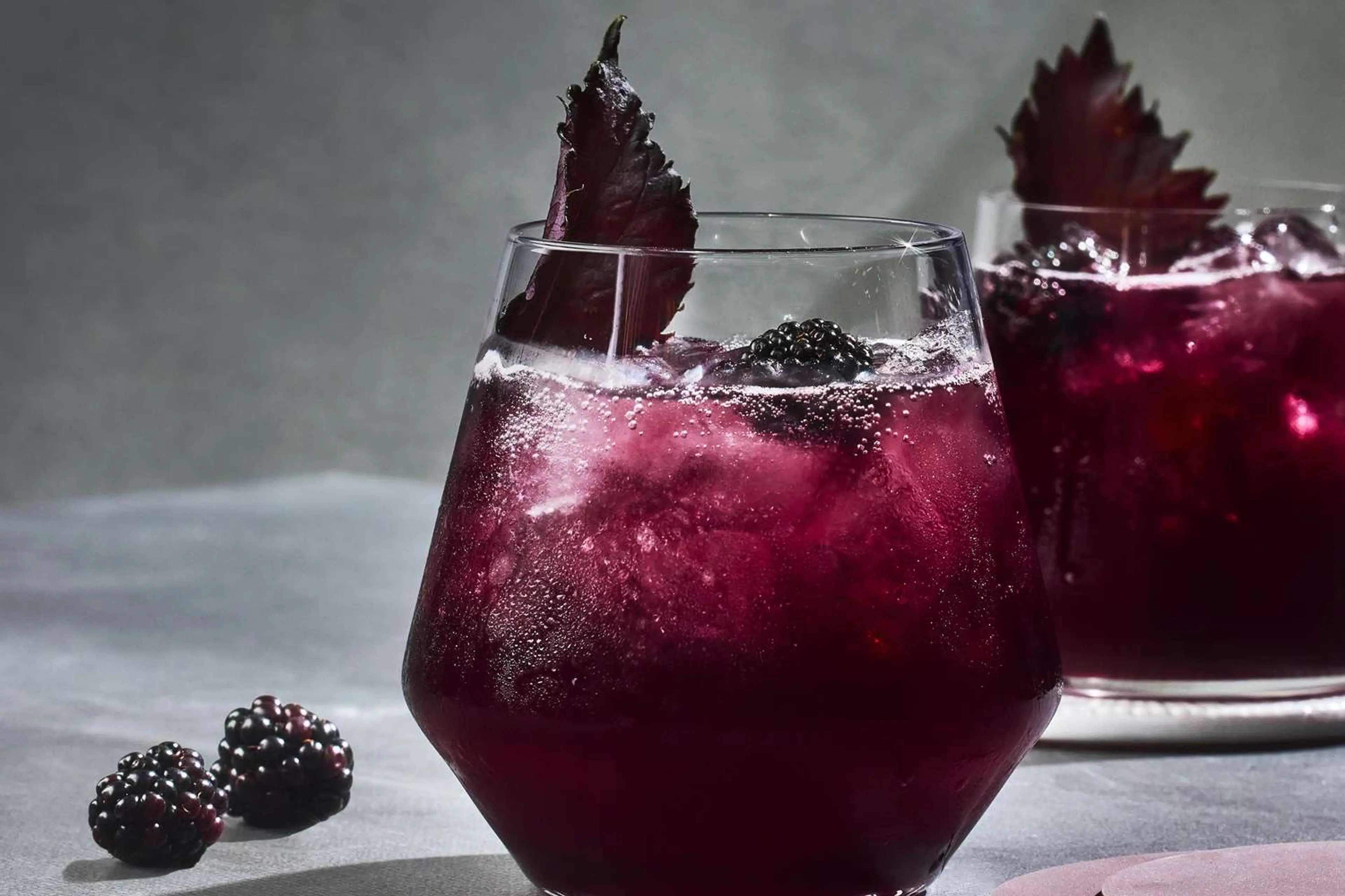 Blackberry Red Wine Spritz