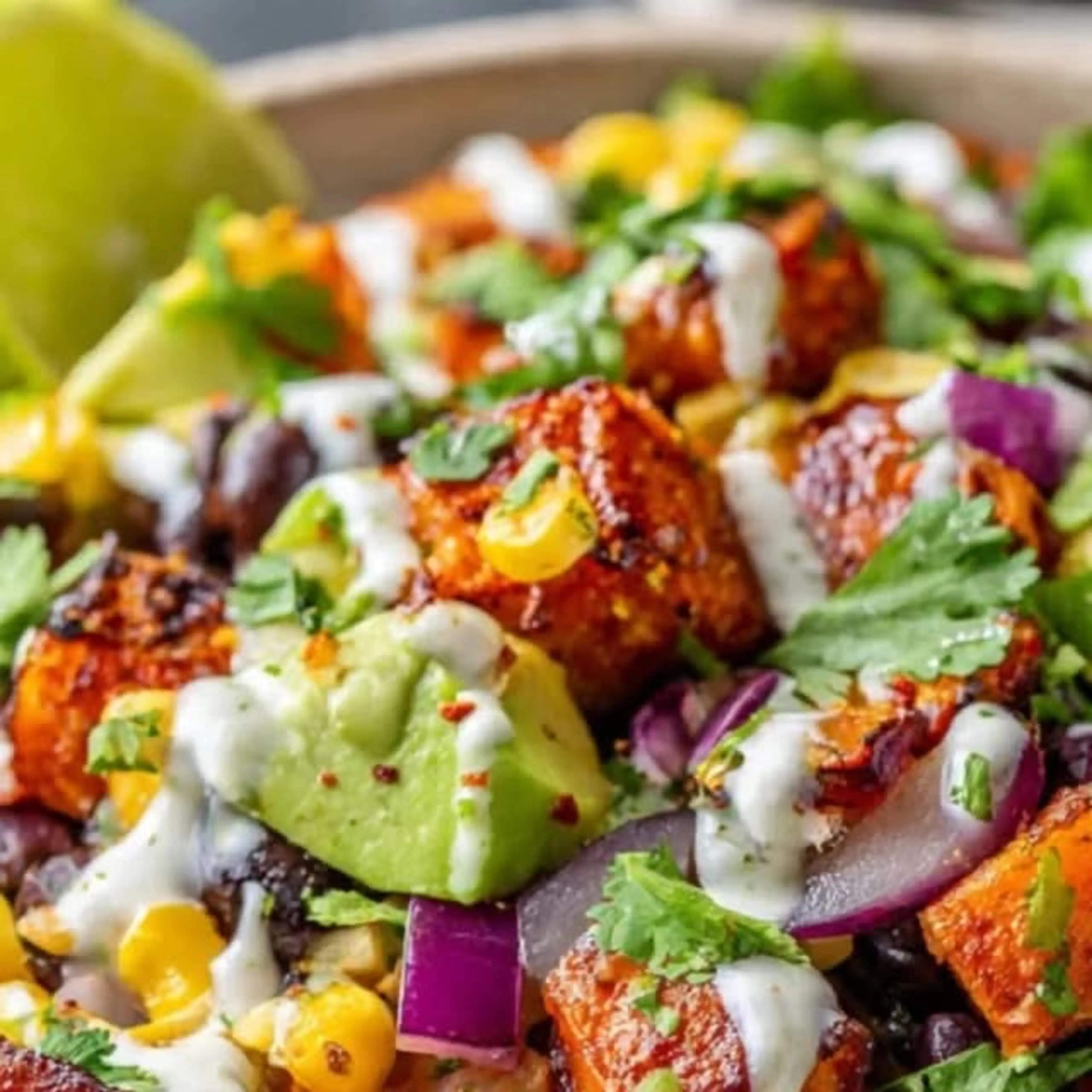 Roasted Sweet Potato Black Bean Bowls