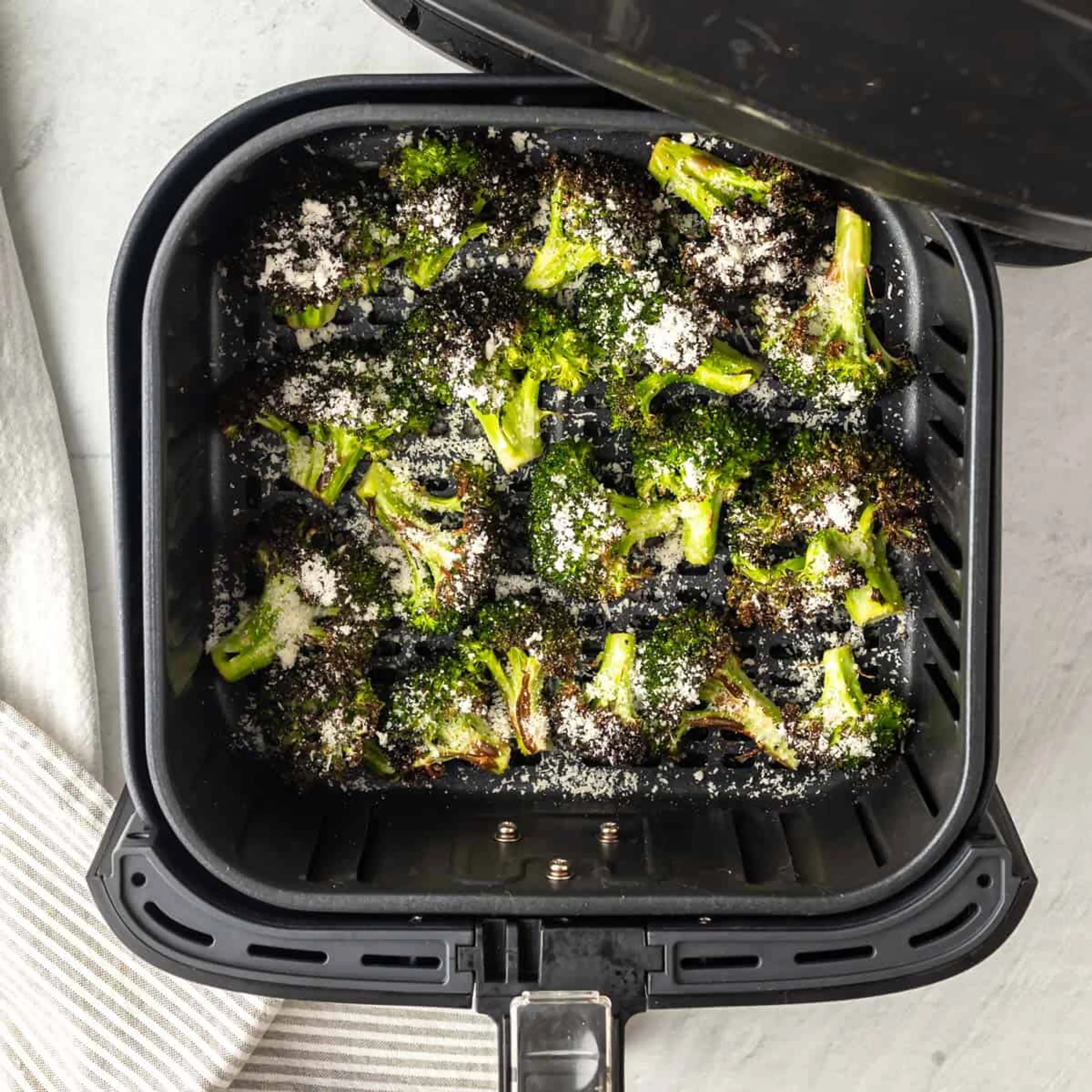 Air Fryer Broccoli Parmesan
