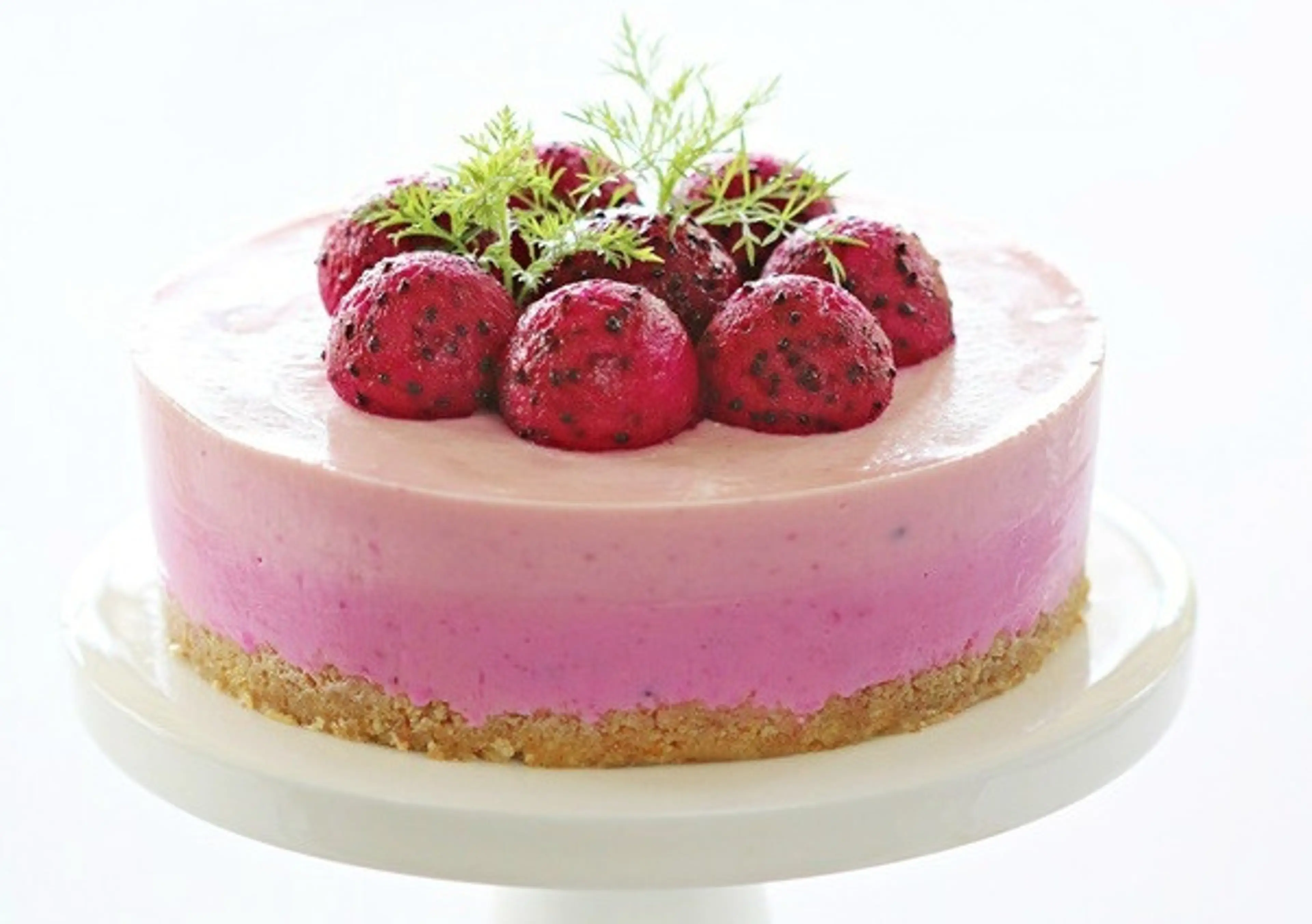 Red Dragon Fruit Cheesecake