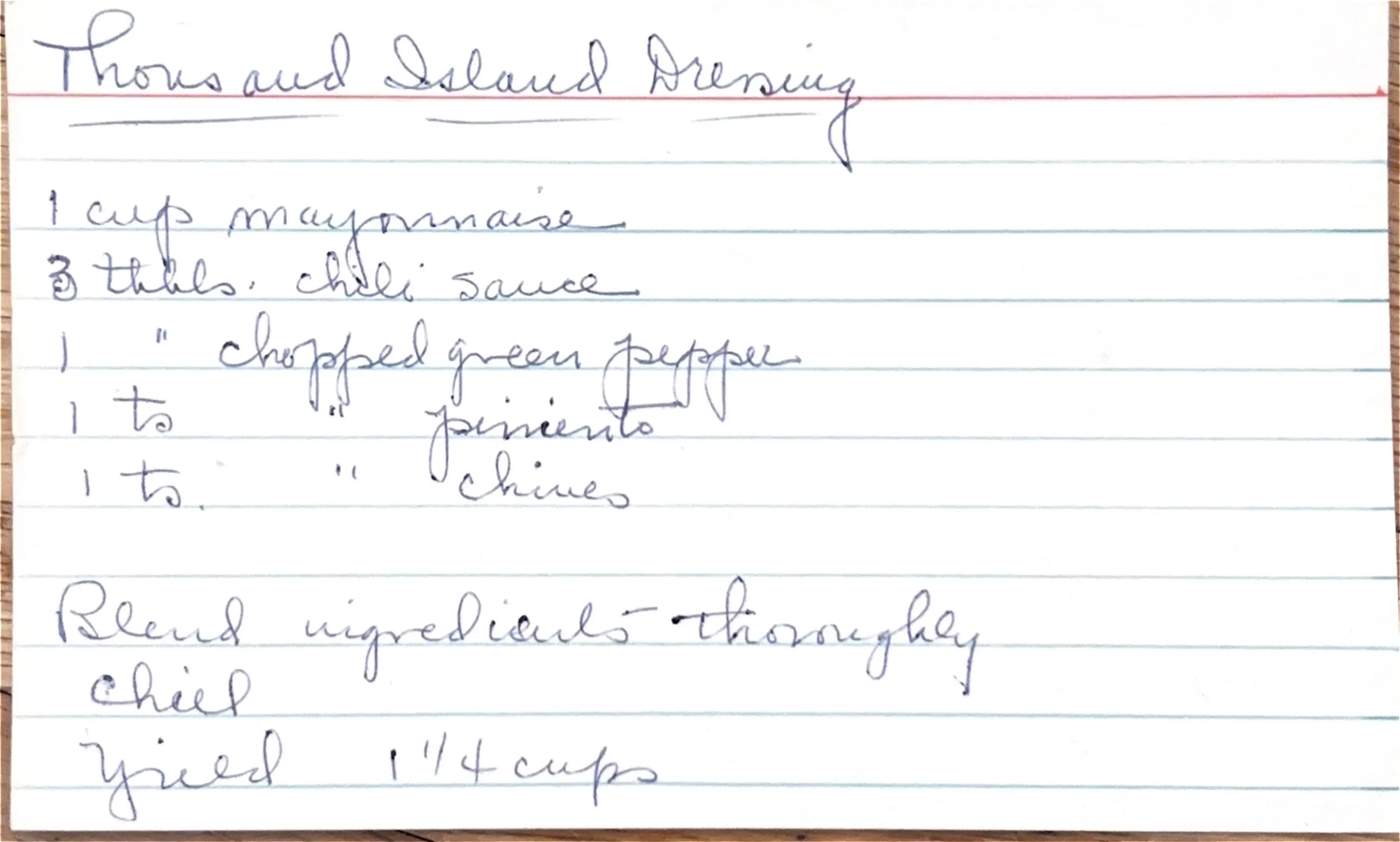 Thousand Island Dressing