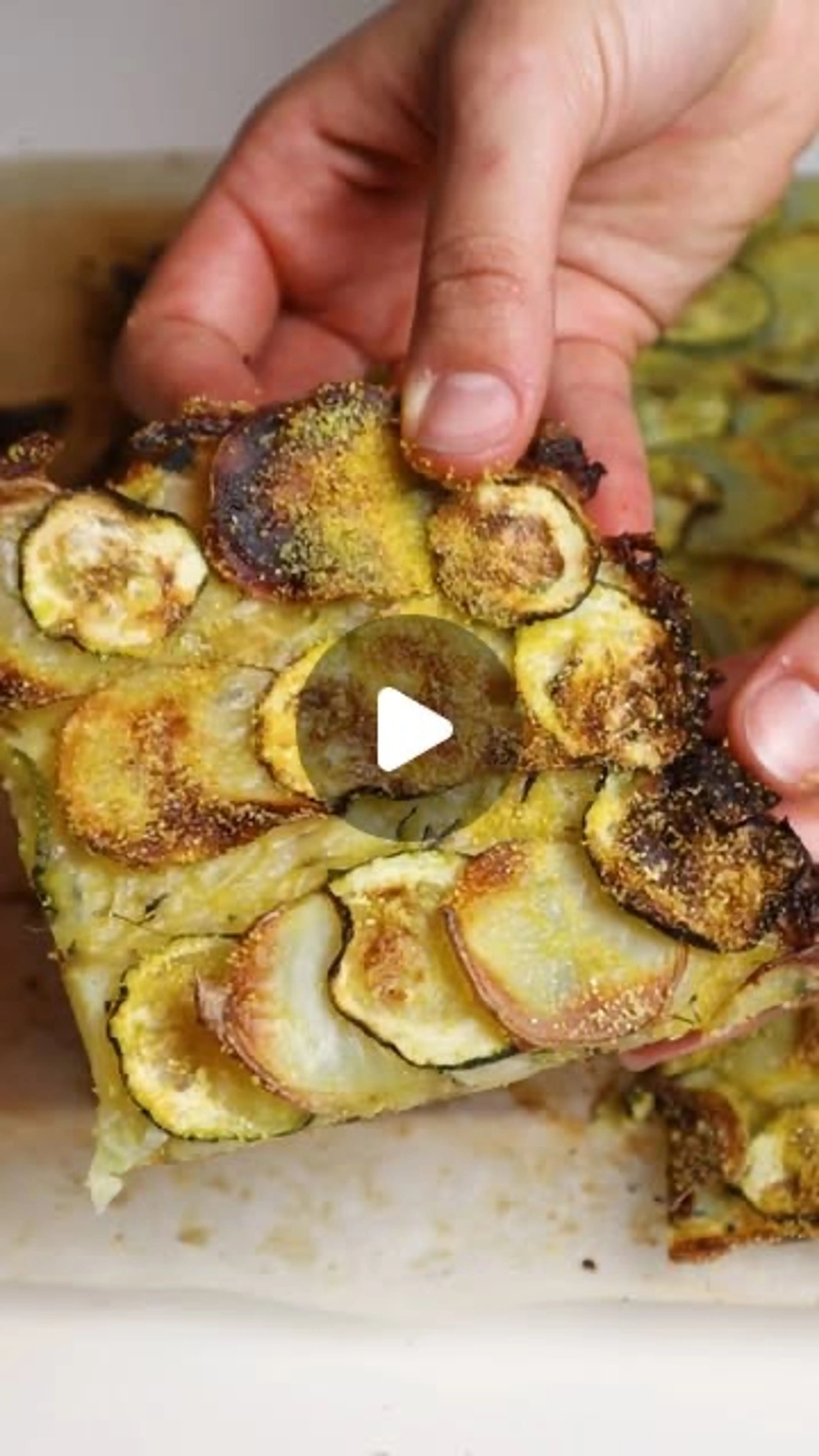 Scarpaccia - Courgette (zucchini) and Potato Tart