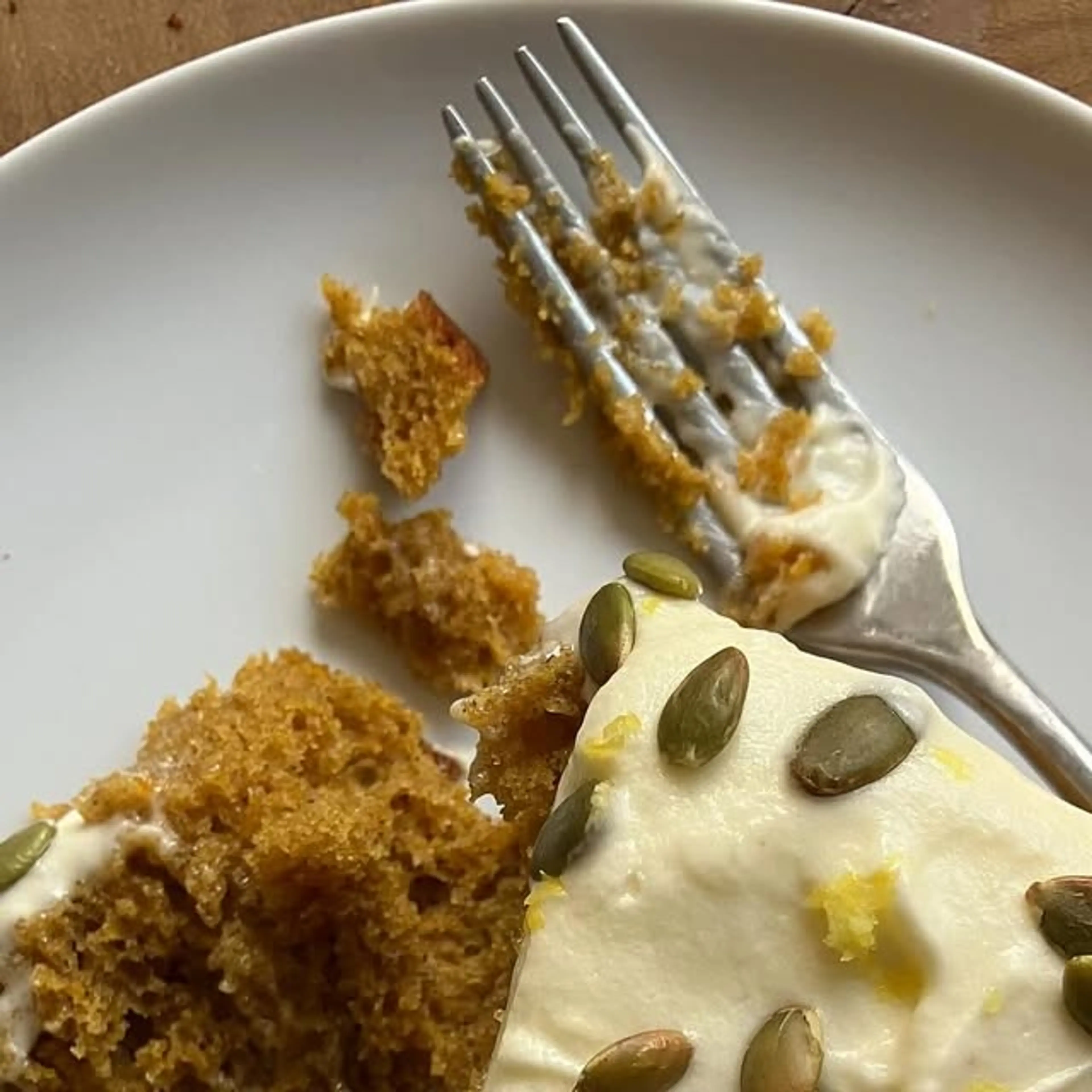 Spiced Pumpkin & Olive Oil Cake with Ginger Icing