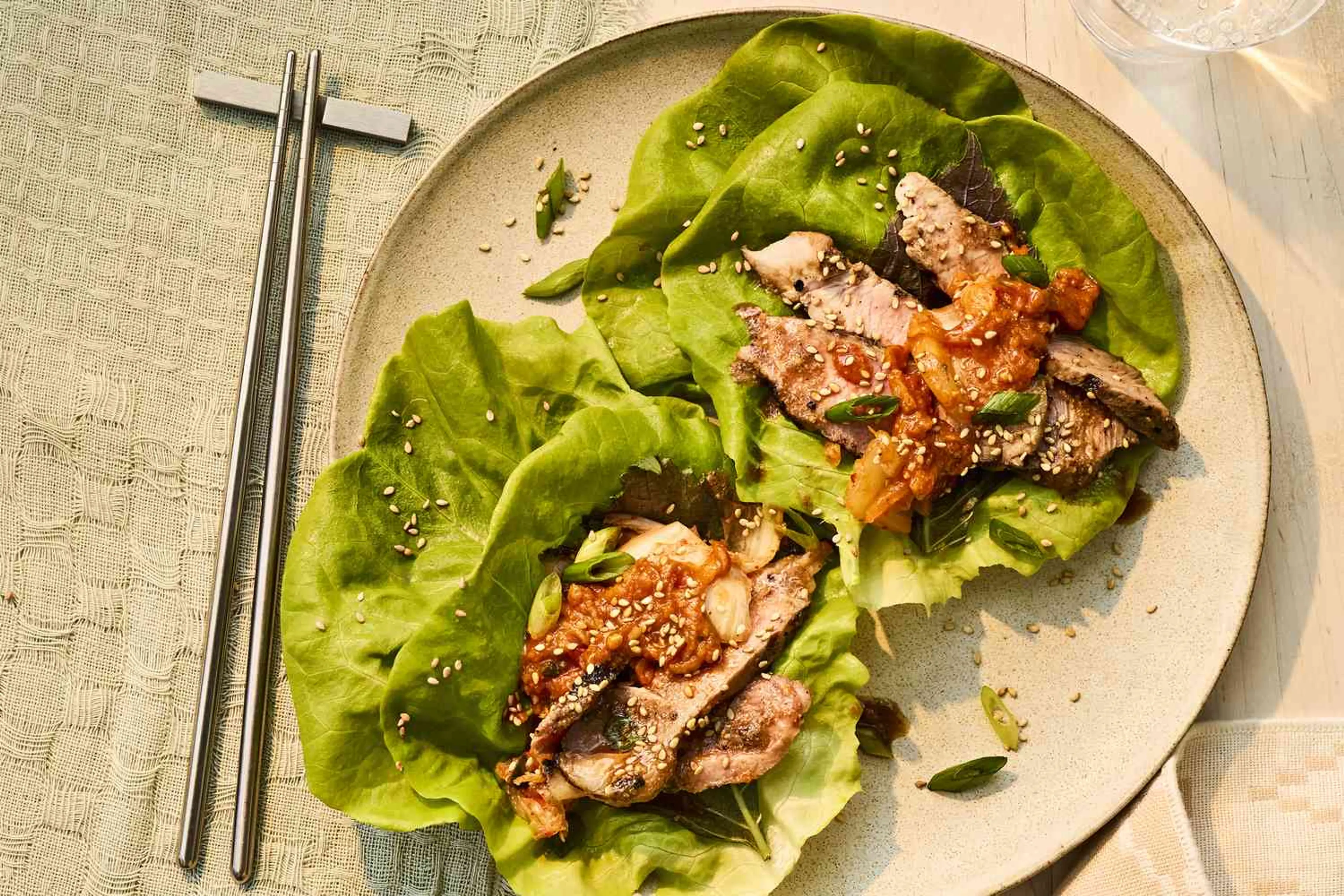Grilled Pork Shoulder Bo Ssam