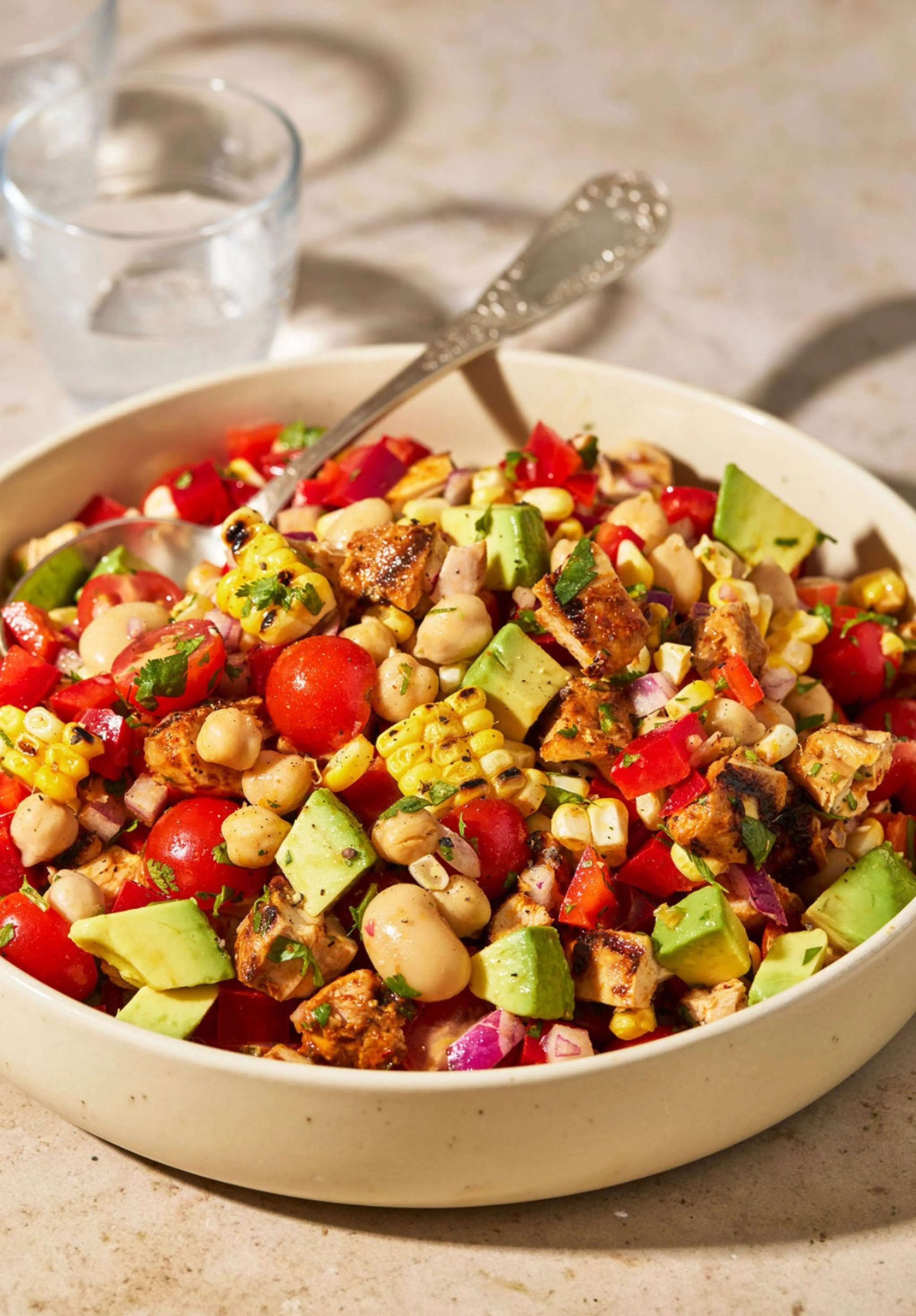 Spicy Chipotle Chicken Dense Bean Salad