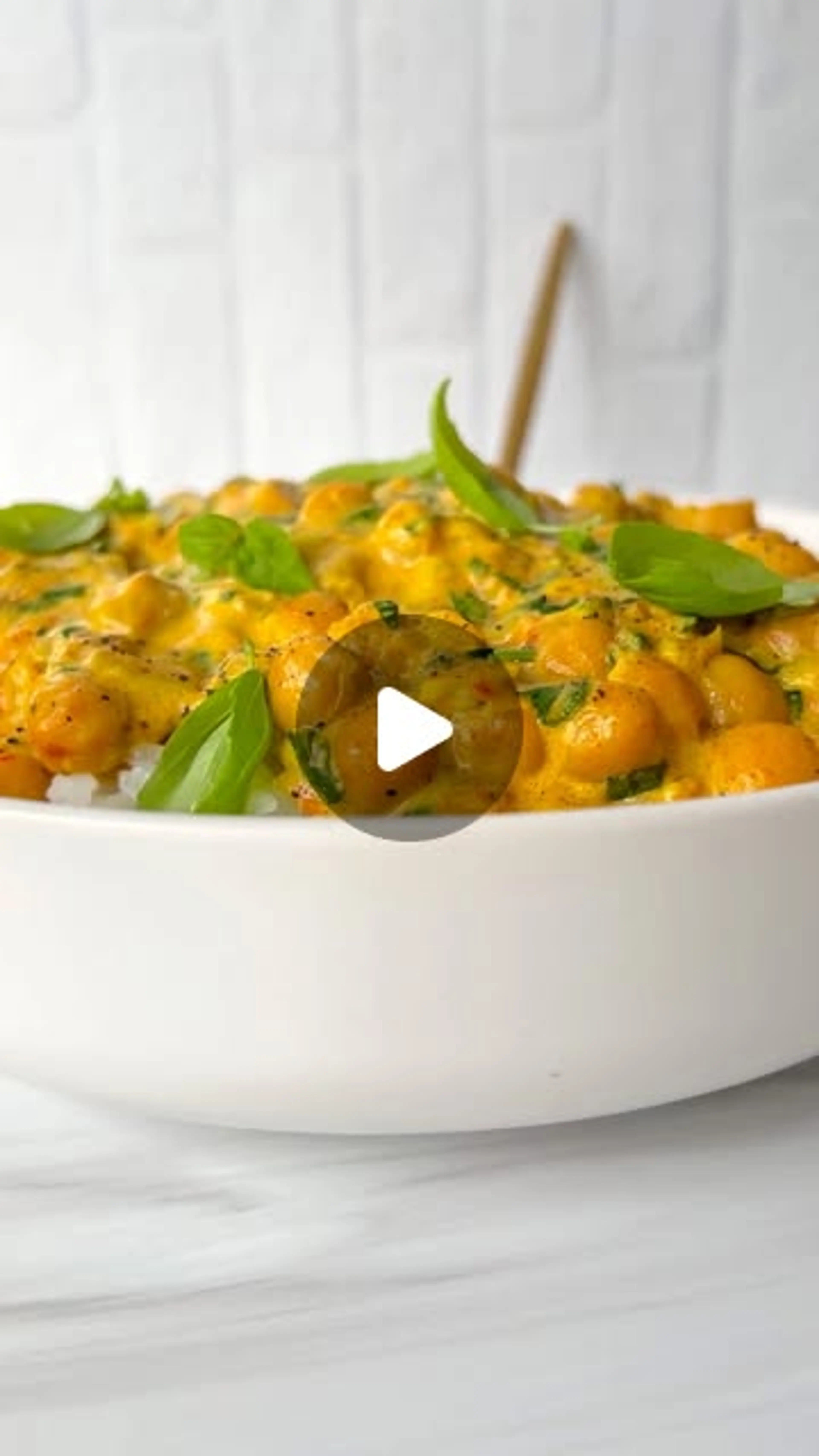 Creamiest Coconut Chickpeas with Rice