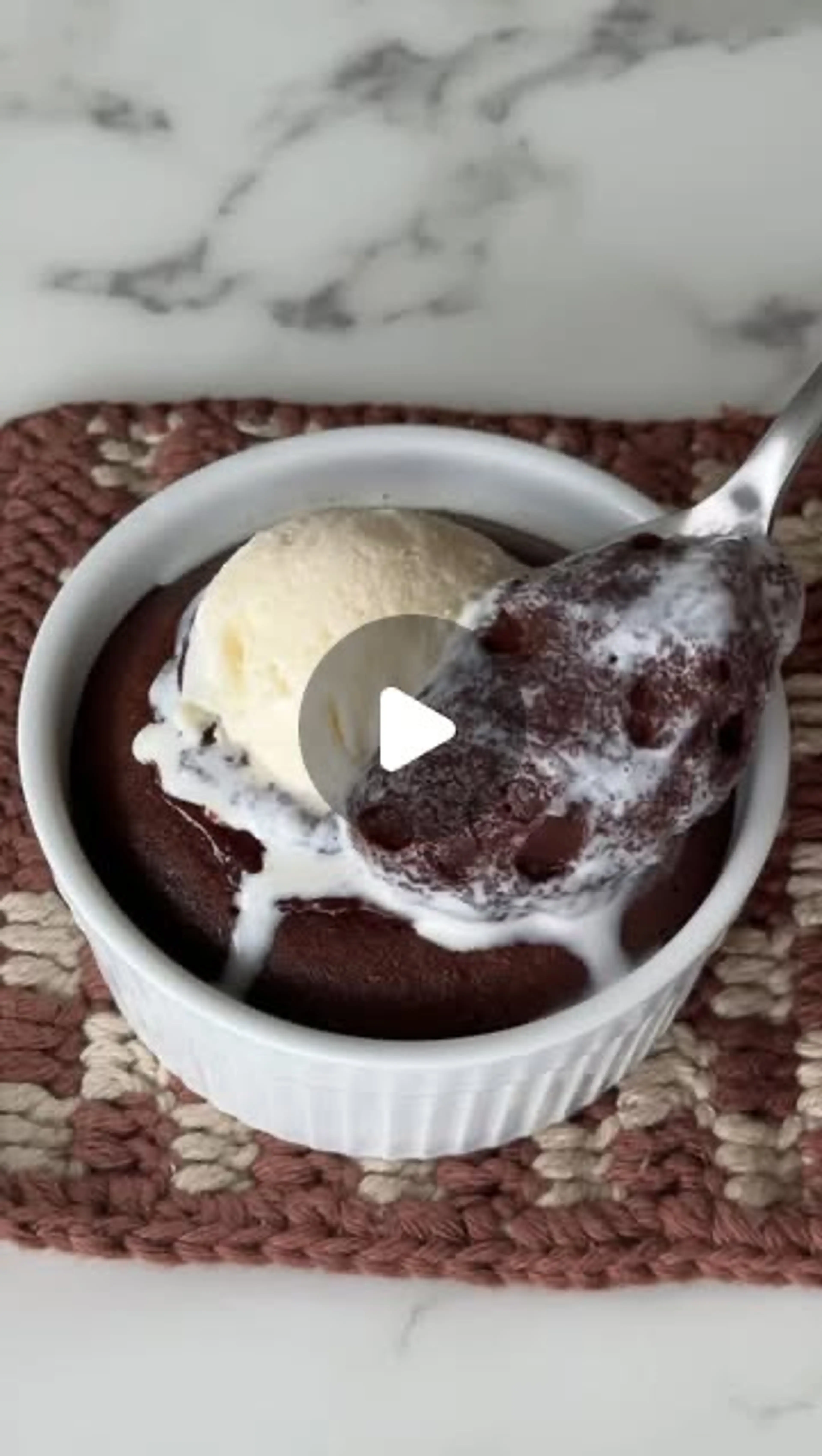 Chocolate Molten Lava Cake (for 2) Recipe Below