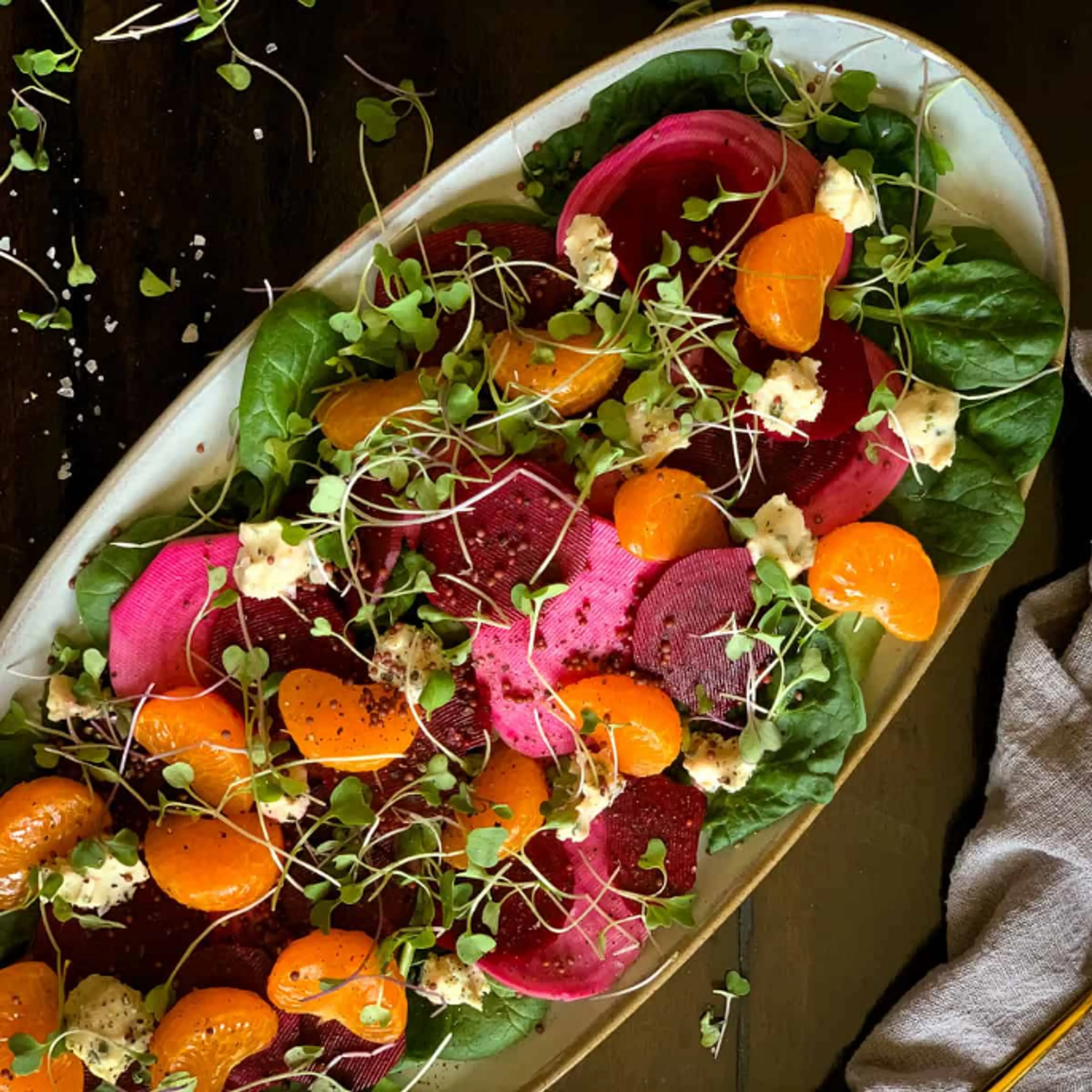 Citrus & Beet Salad W/ Pickled Serrano & Shallots