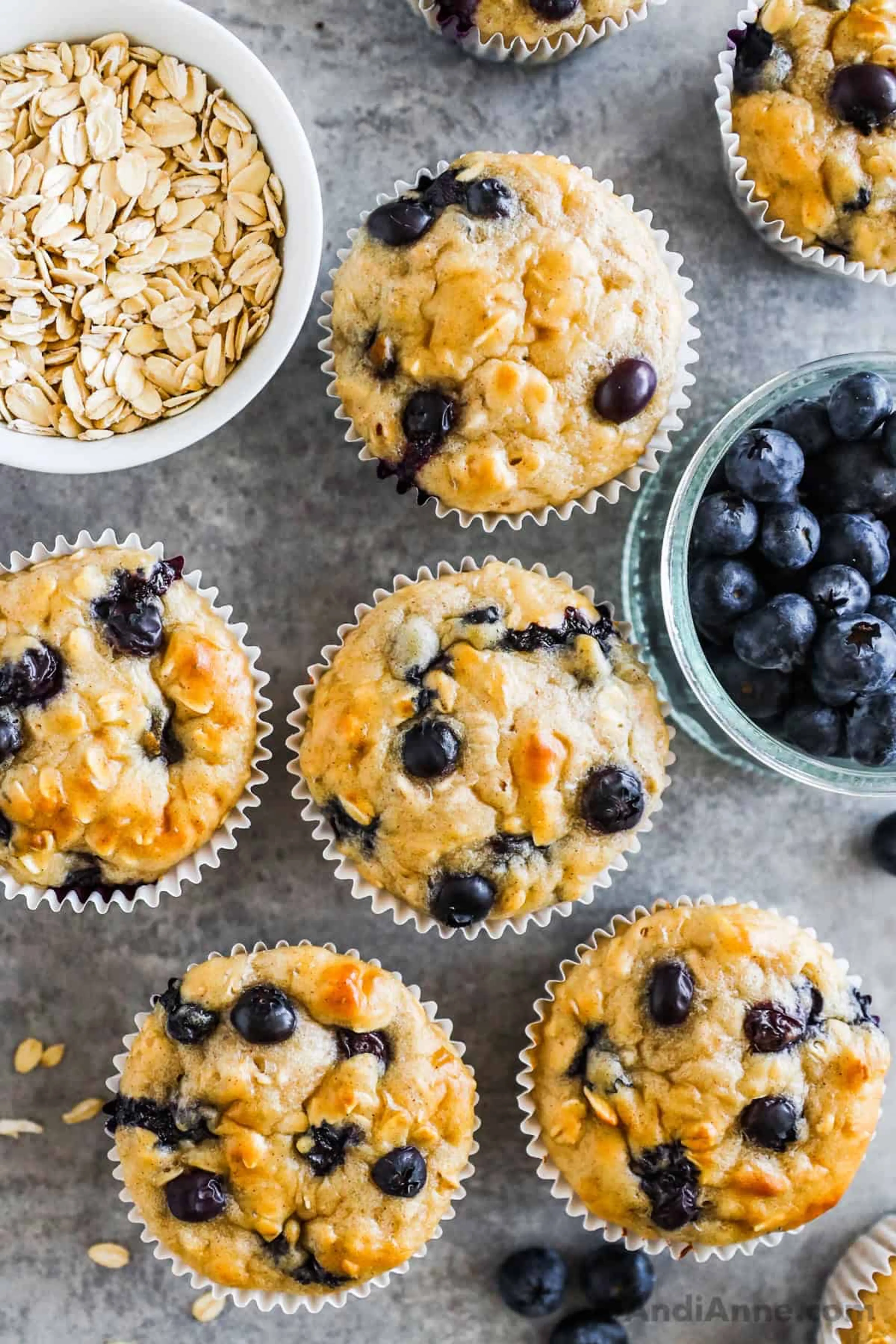 Greek Yogurt Blueberry Muffins