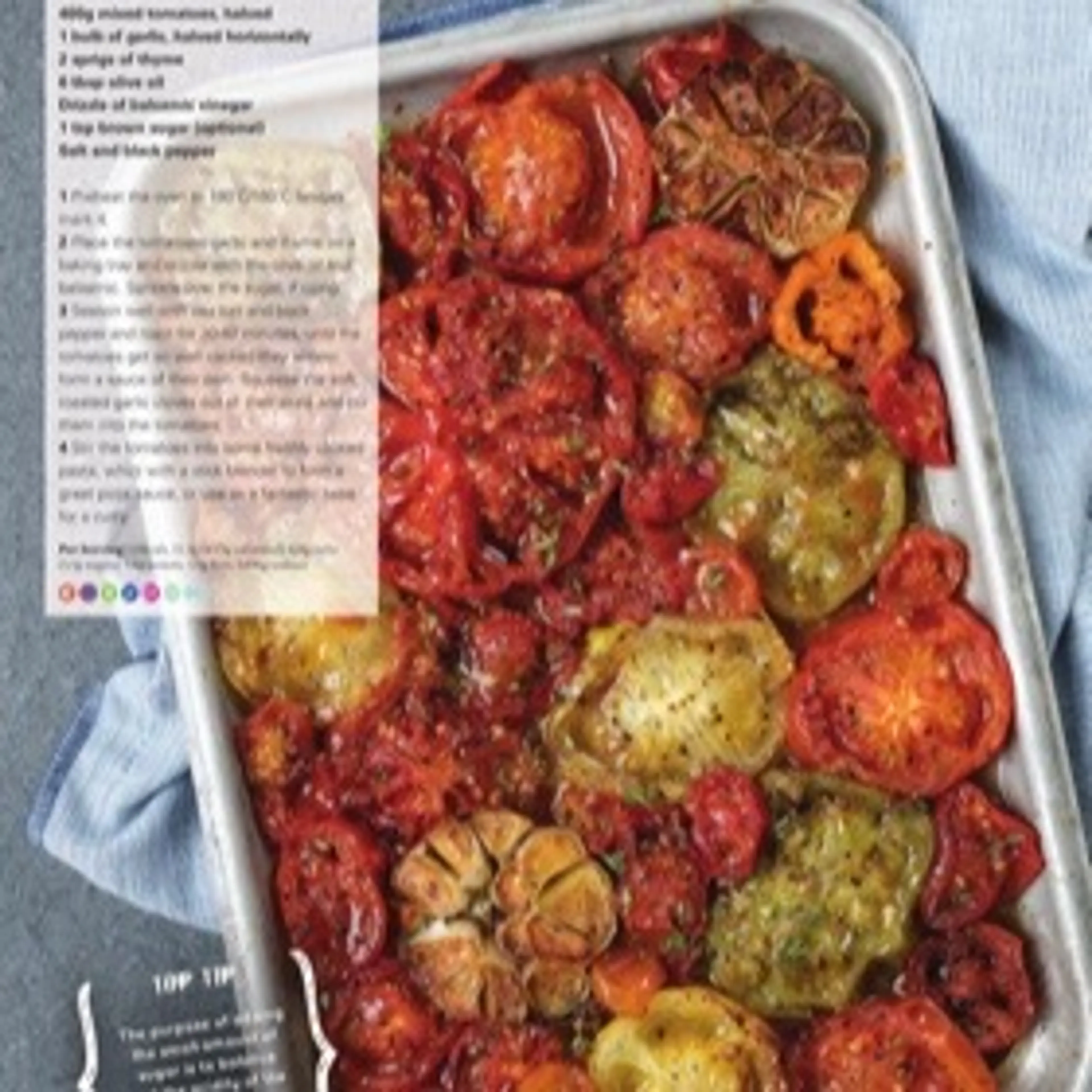 Simple roasted tomatoes with garlic