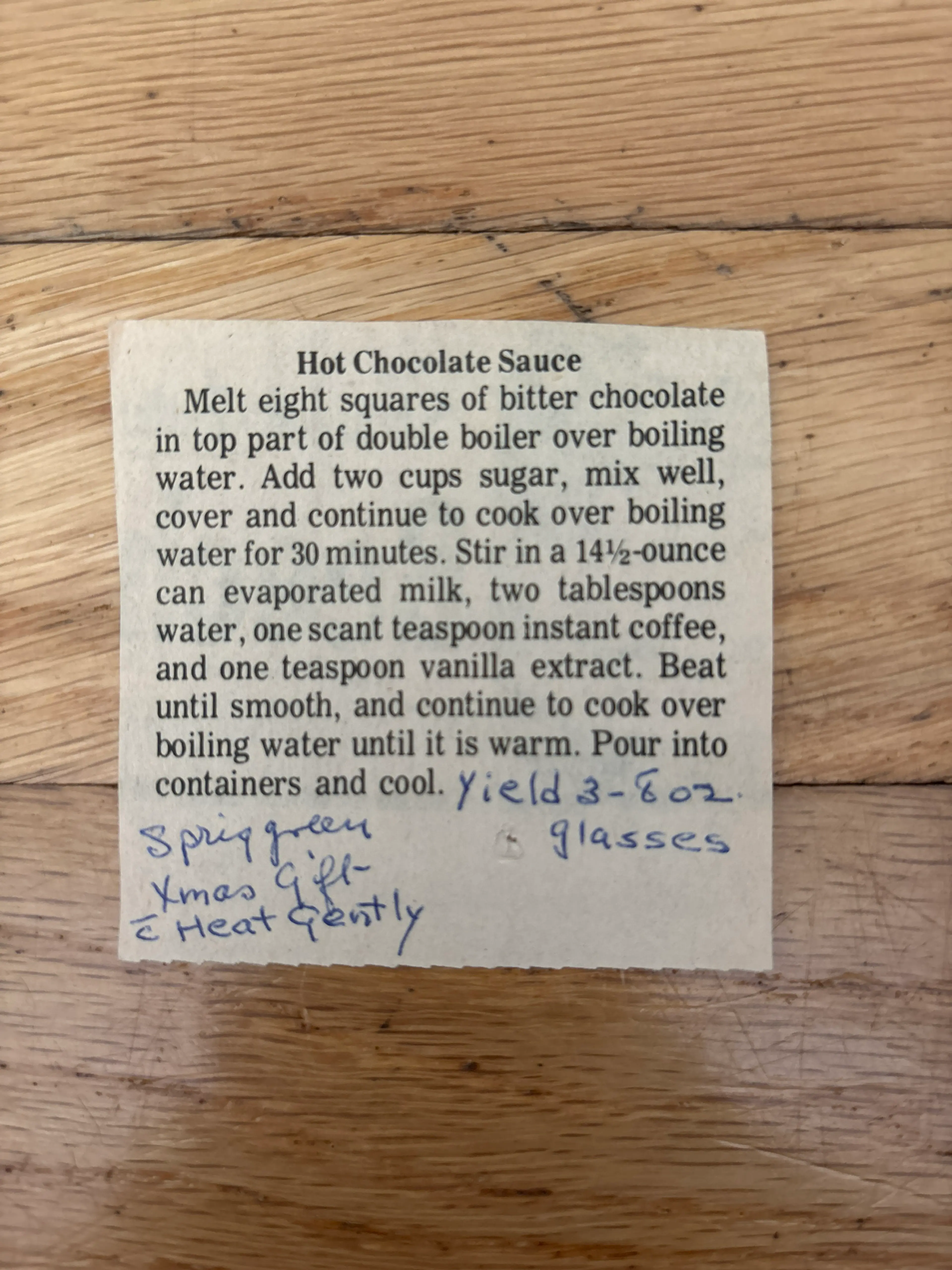 Hot Chocolate Sauce