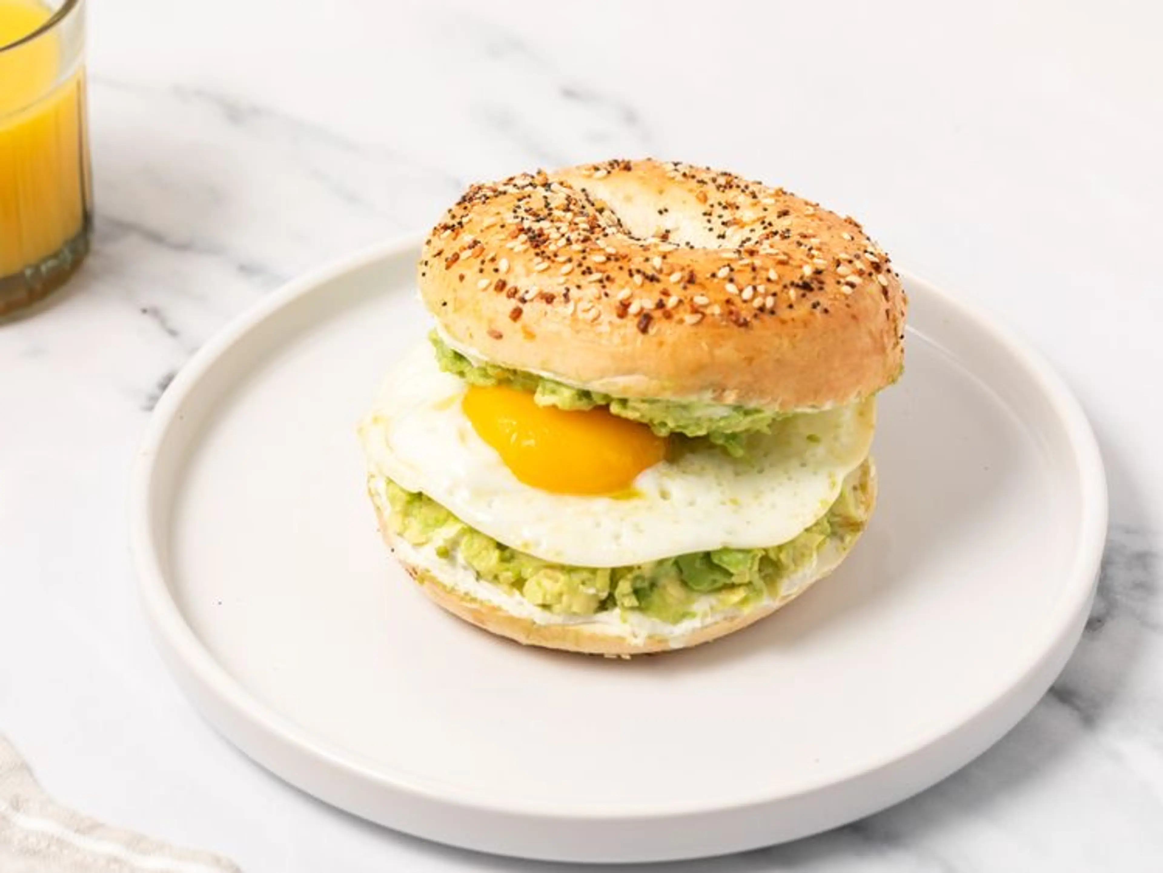 Avocado And Egg Breakfast Sandwich