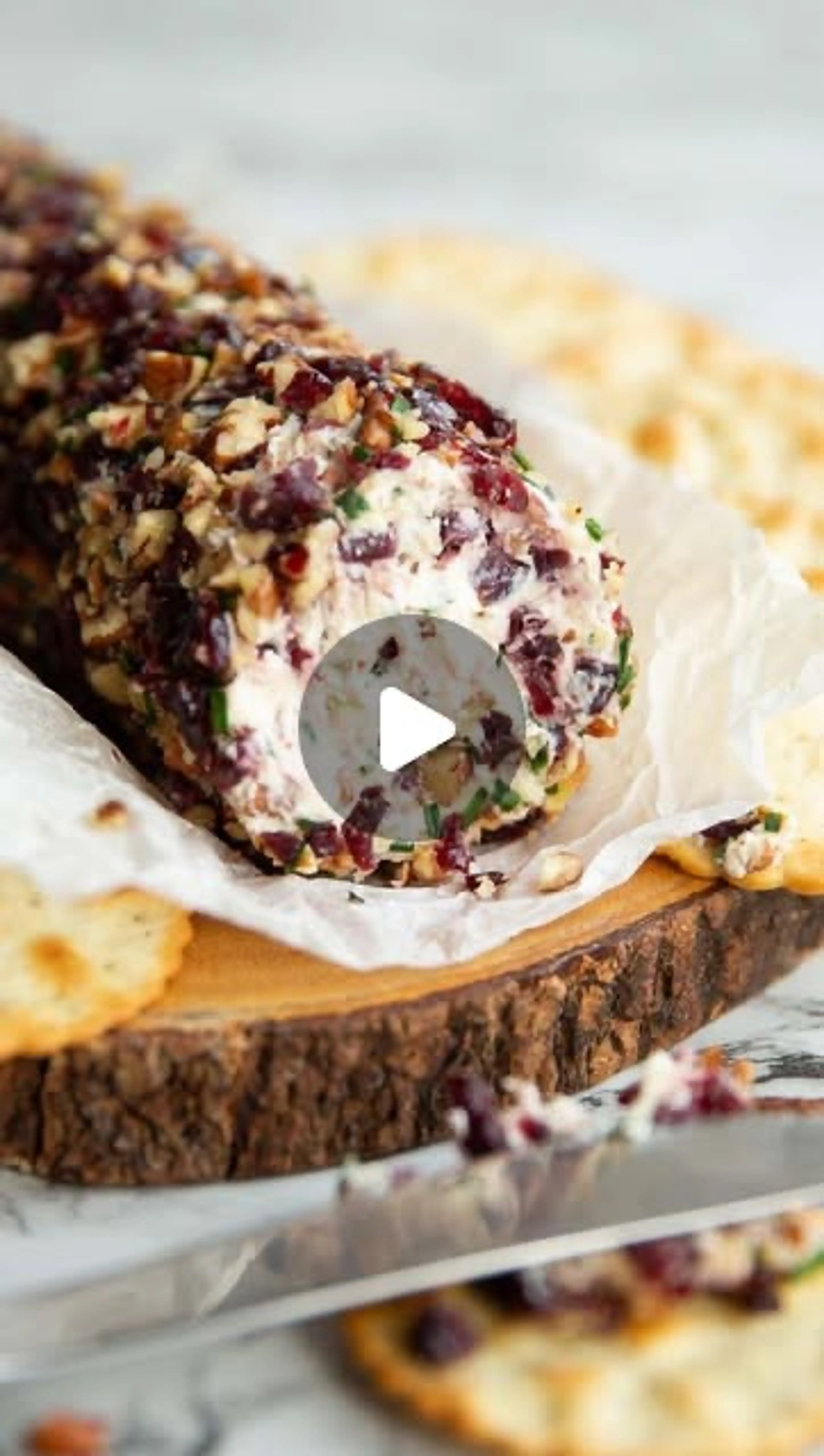 Cranberry Pecan Cheese Log