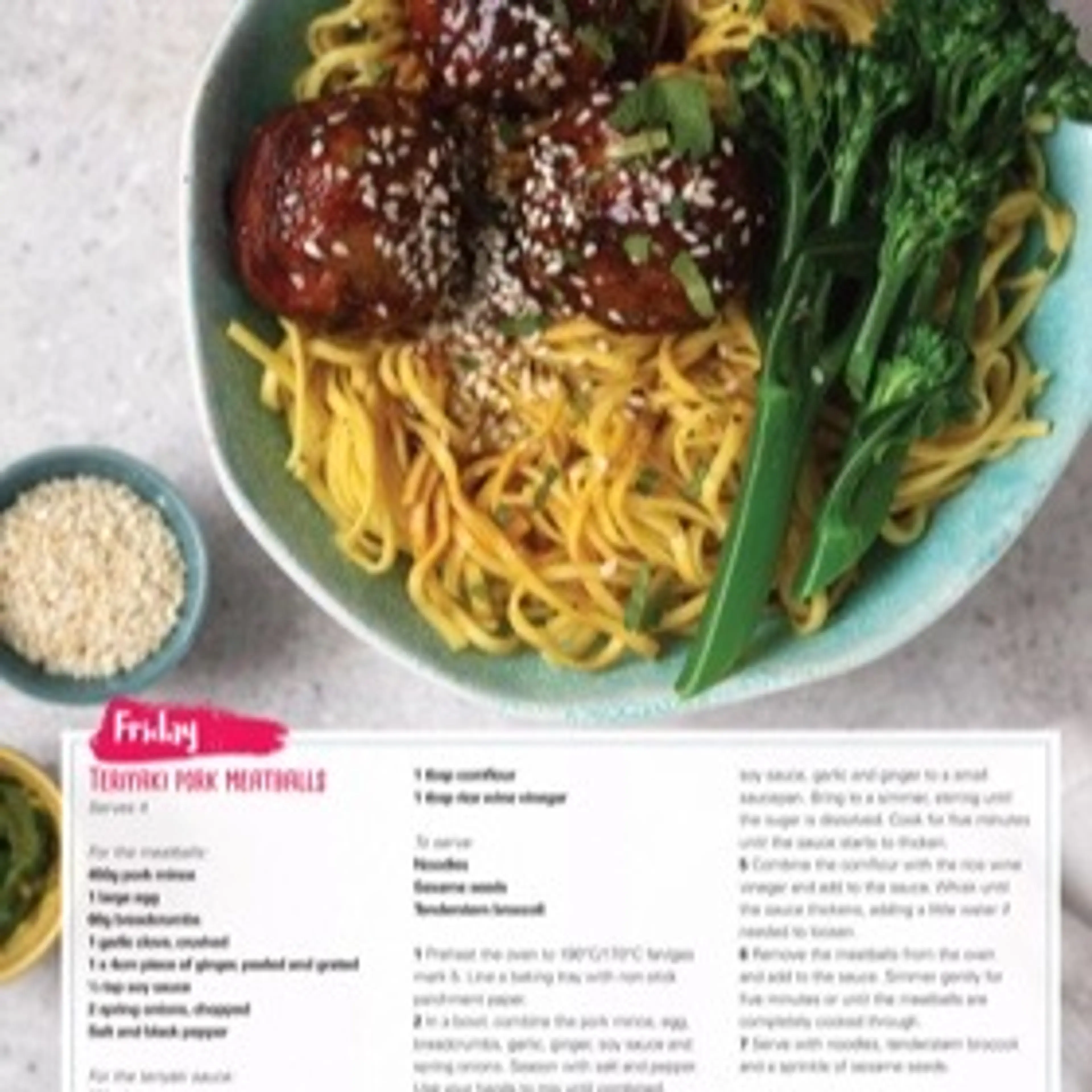 TERIYAKI PORK MEATBALLS