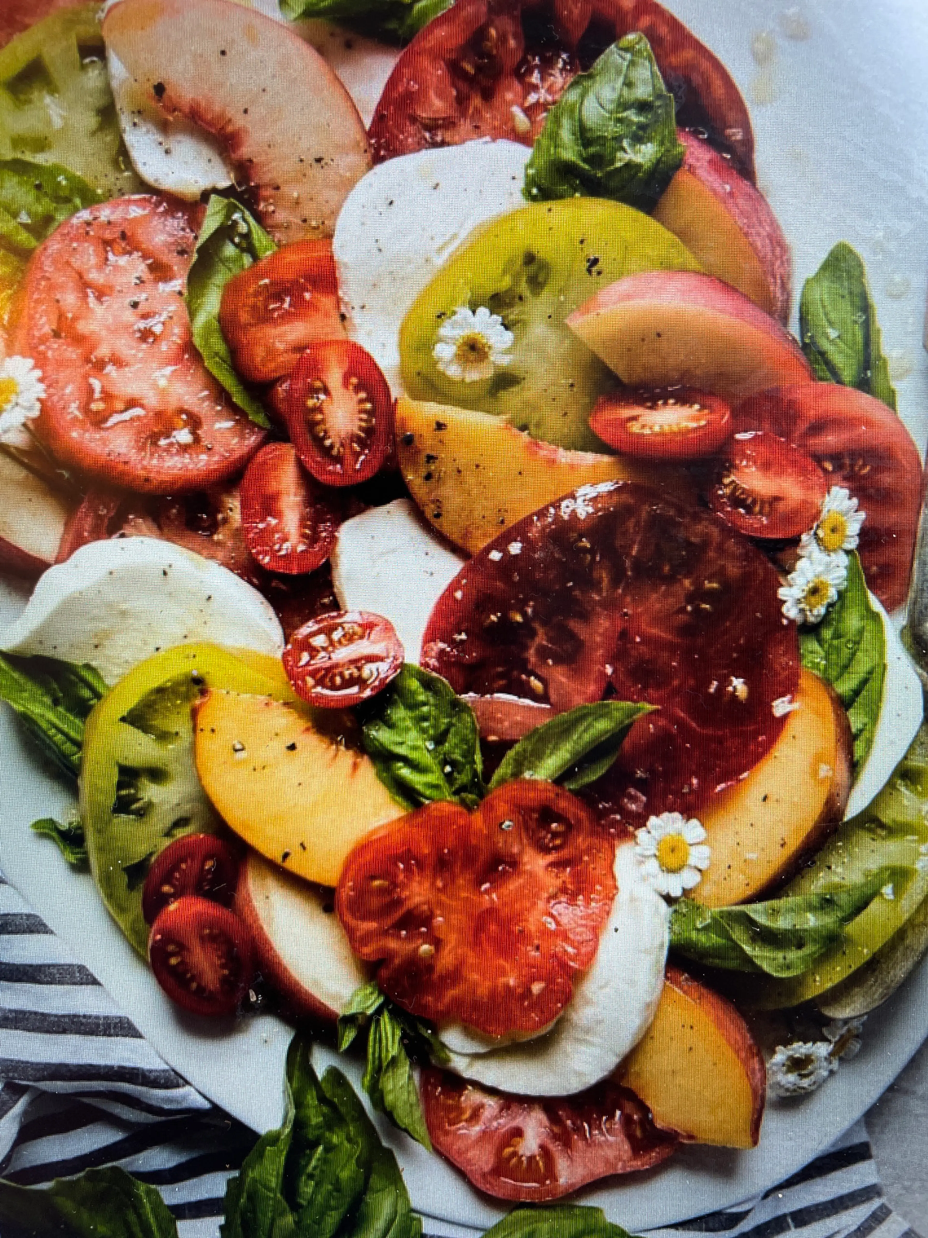 Peach and Tomato Caprese Salad