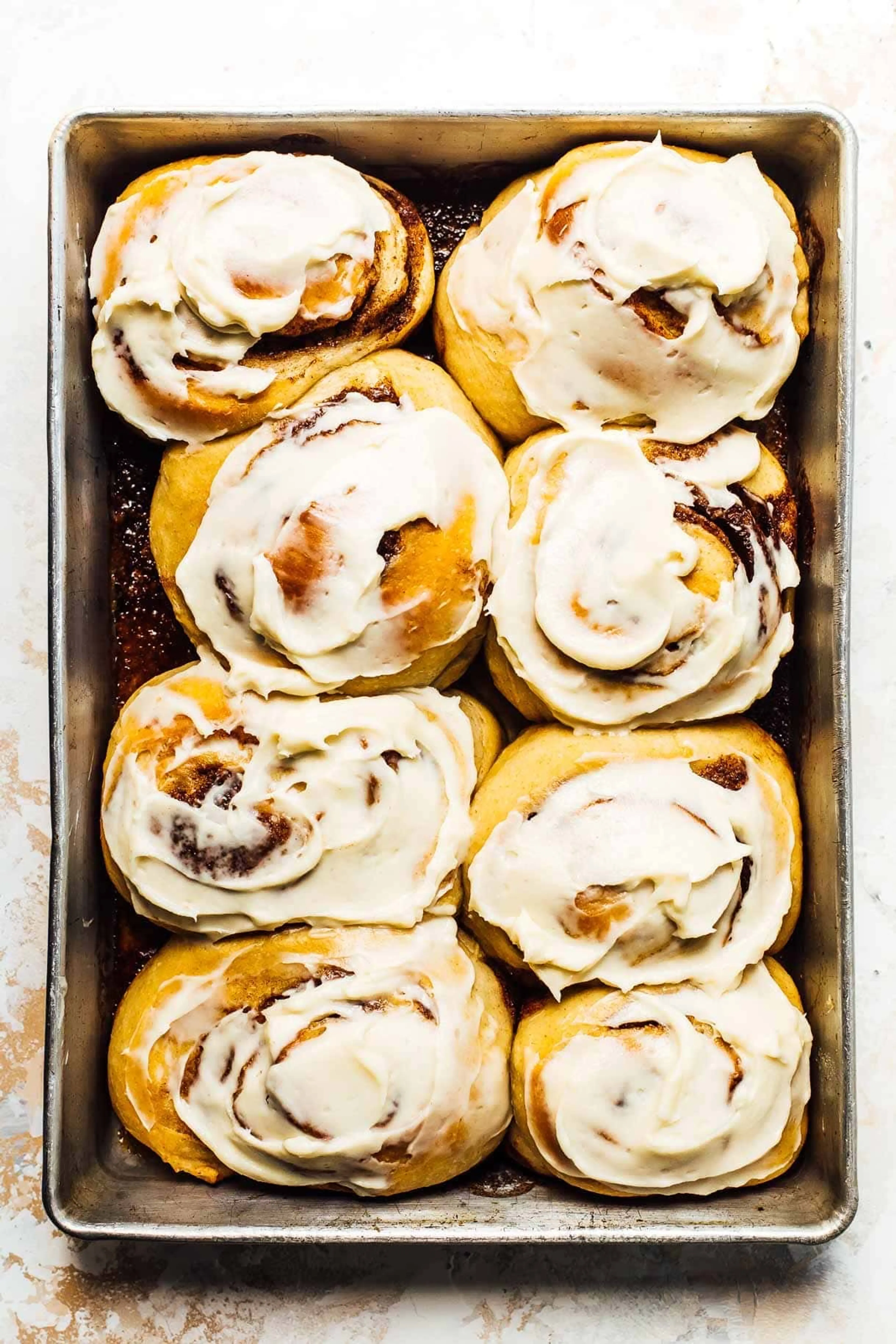 Overnight Pillowy Sourdough Cinnamon Rolls