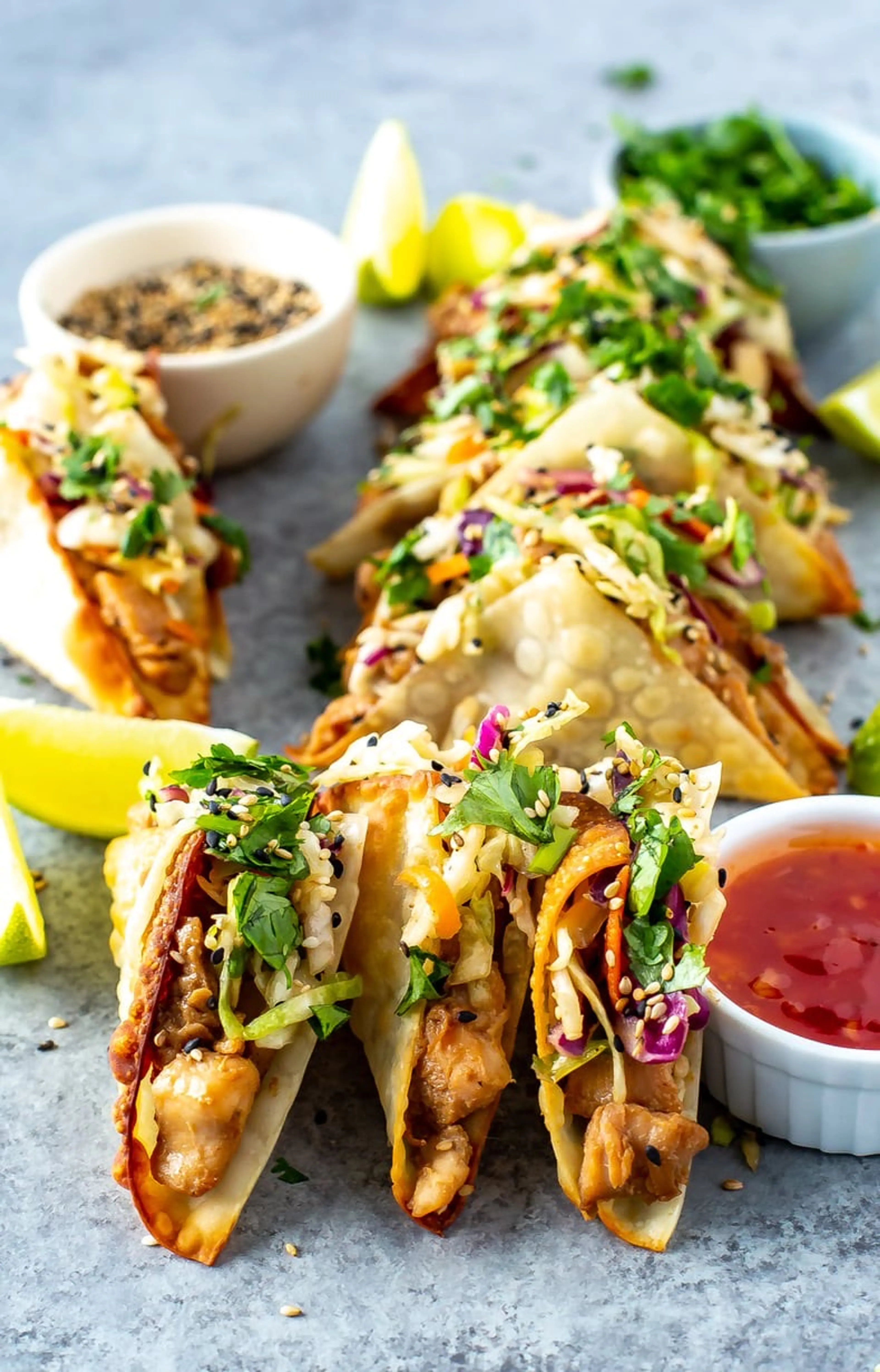 Chicken Wonton Tacos - Applebee’s Copycat
