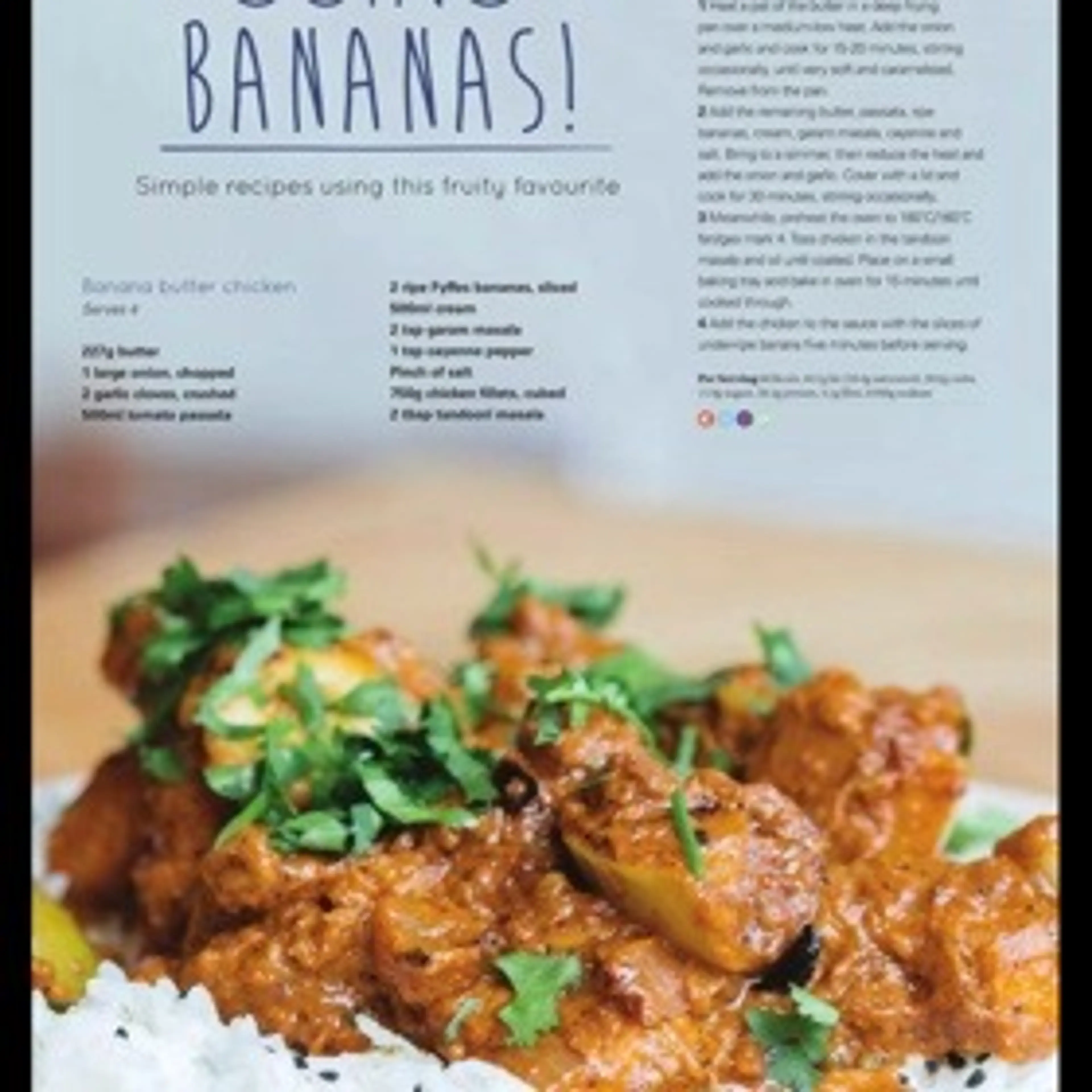 Banana butter chicken