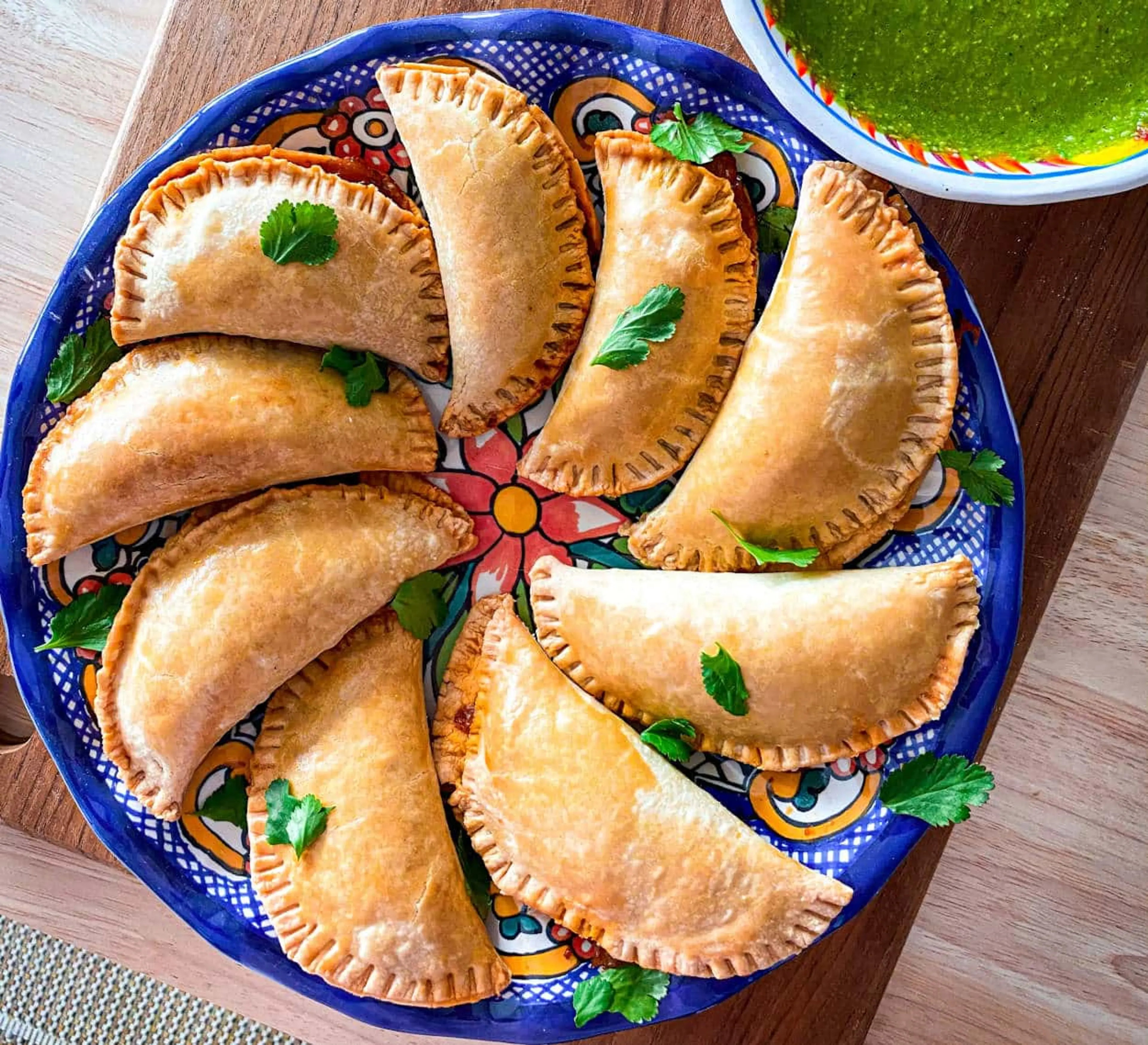 Oxtail Empanadas with Chimichurri Sauce