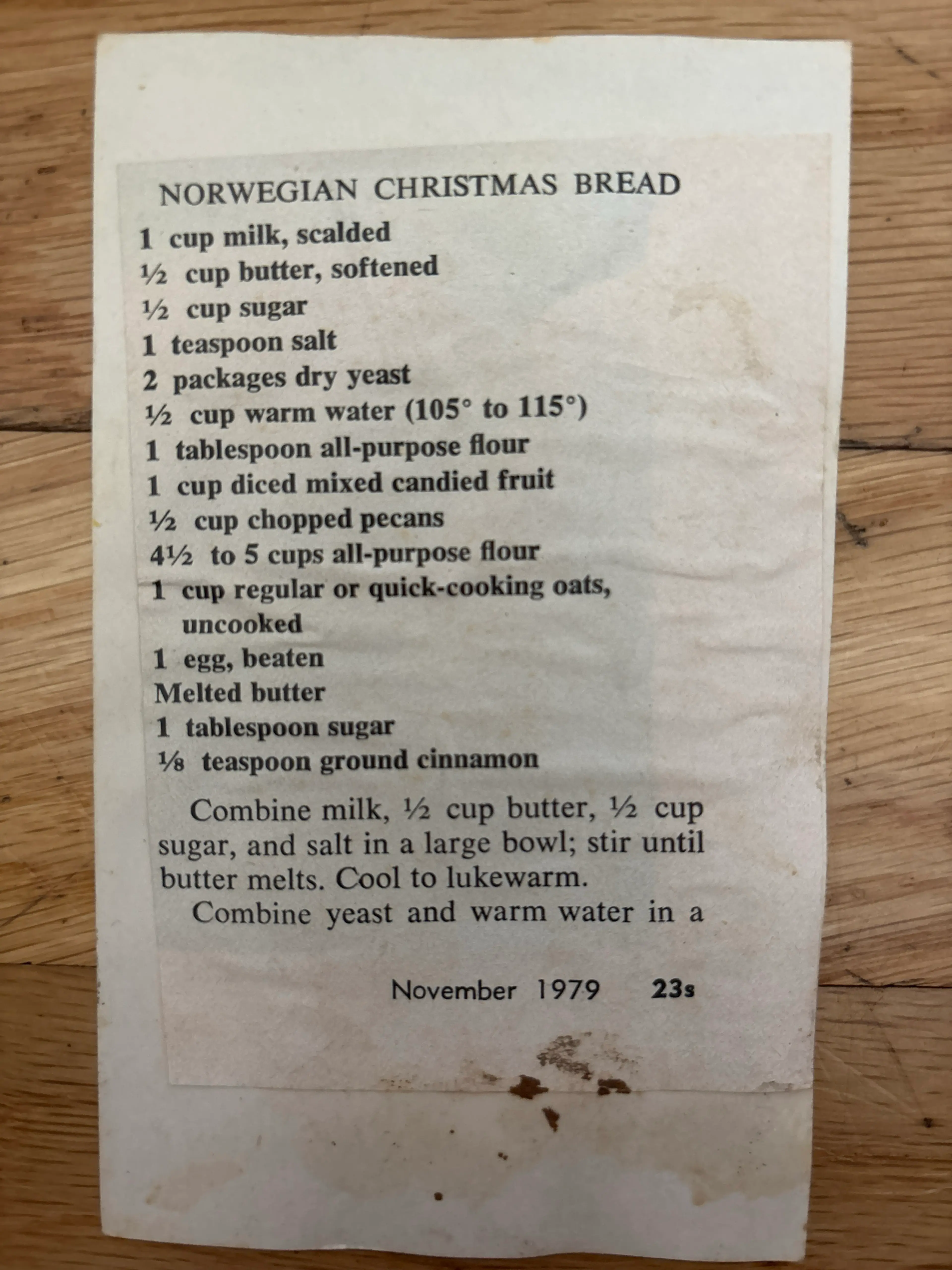 Norwegian Christmas Bread