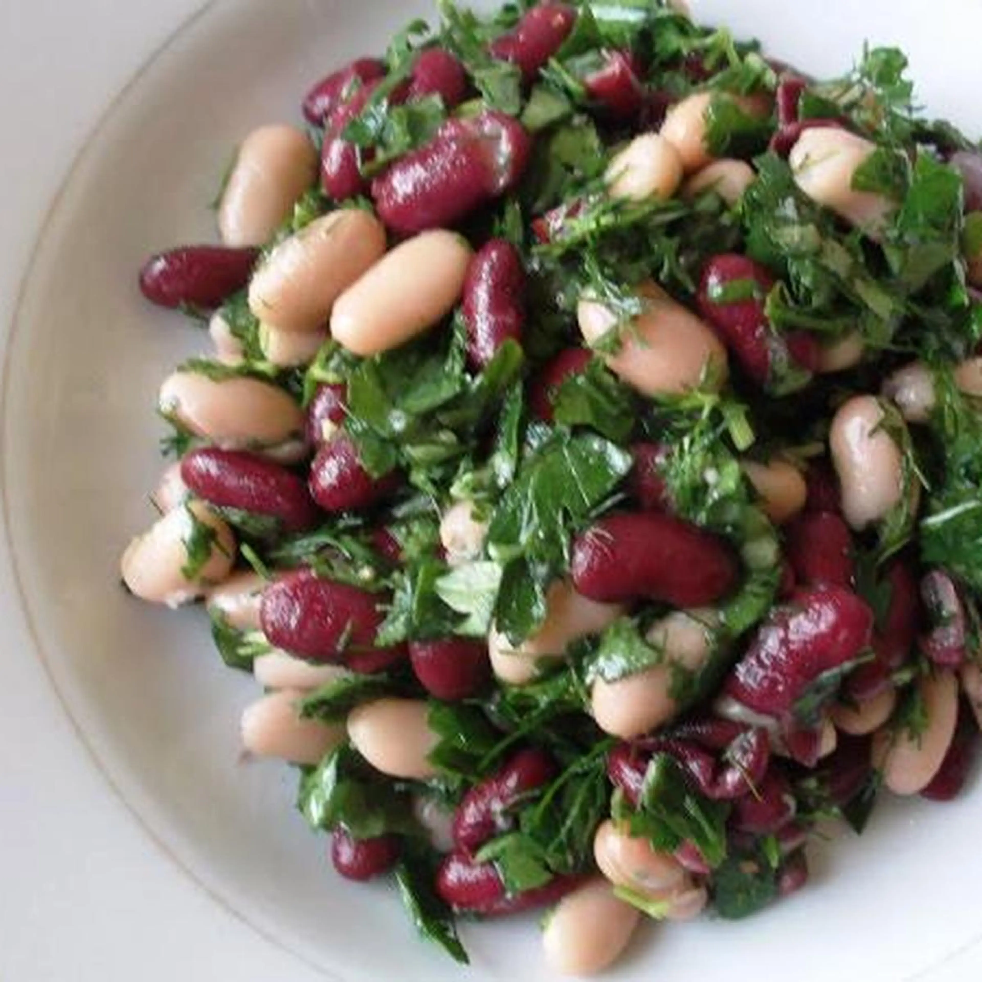 Georgian Herbed Kidney Beans Salad (Lobio Mtsvanilit)