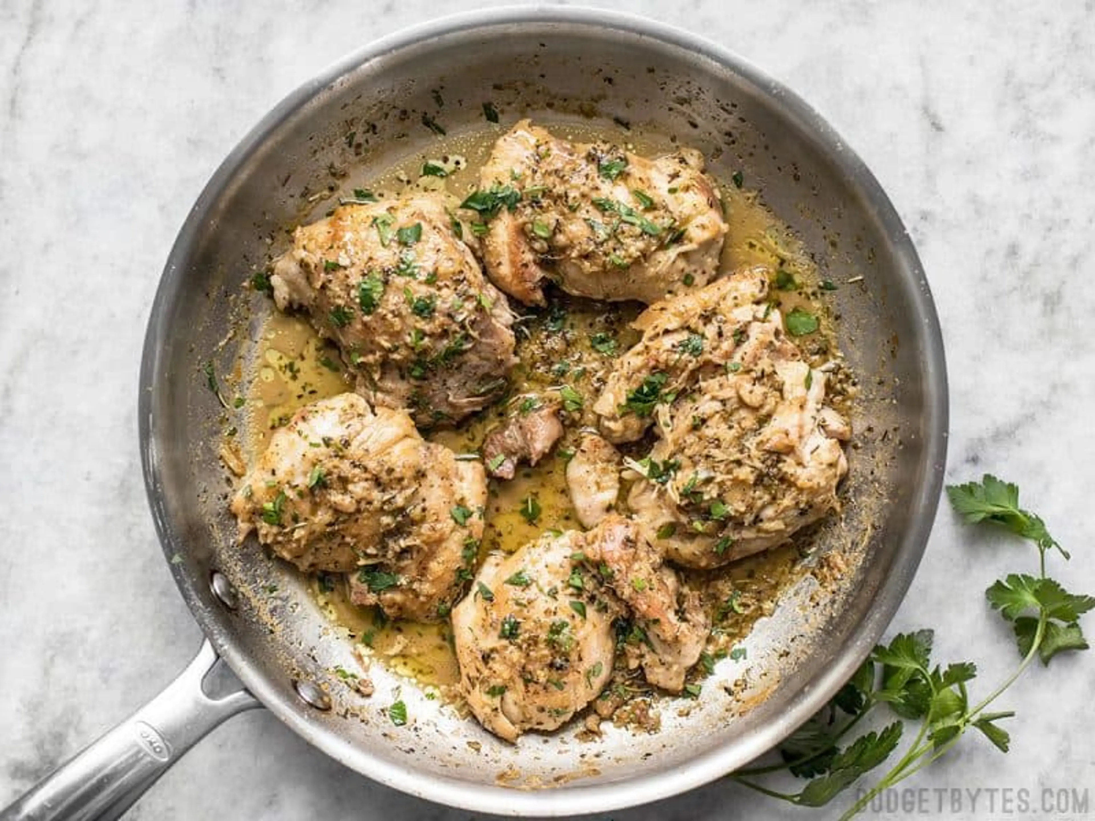 Herb Butter Chicken Thighs
