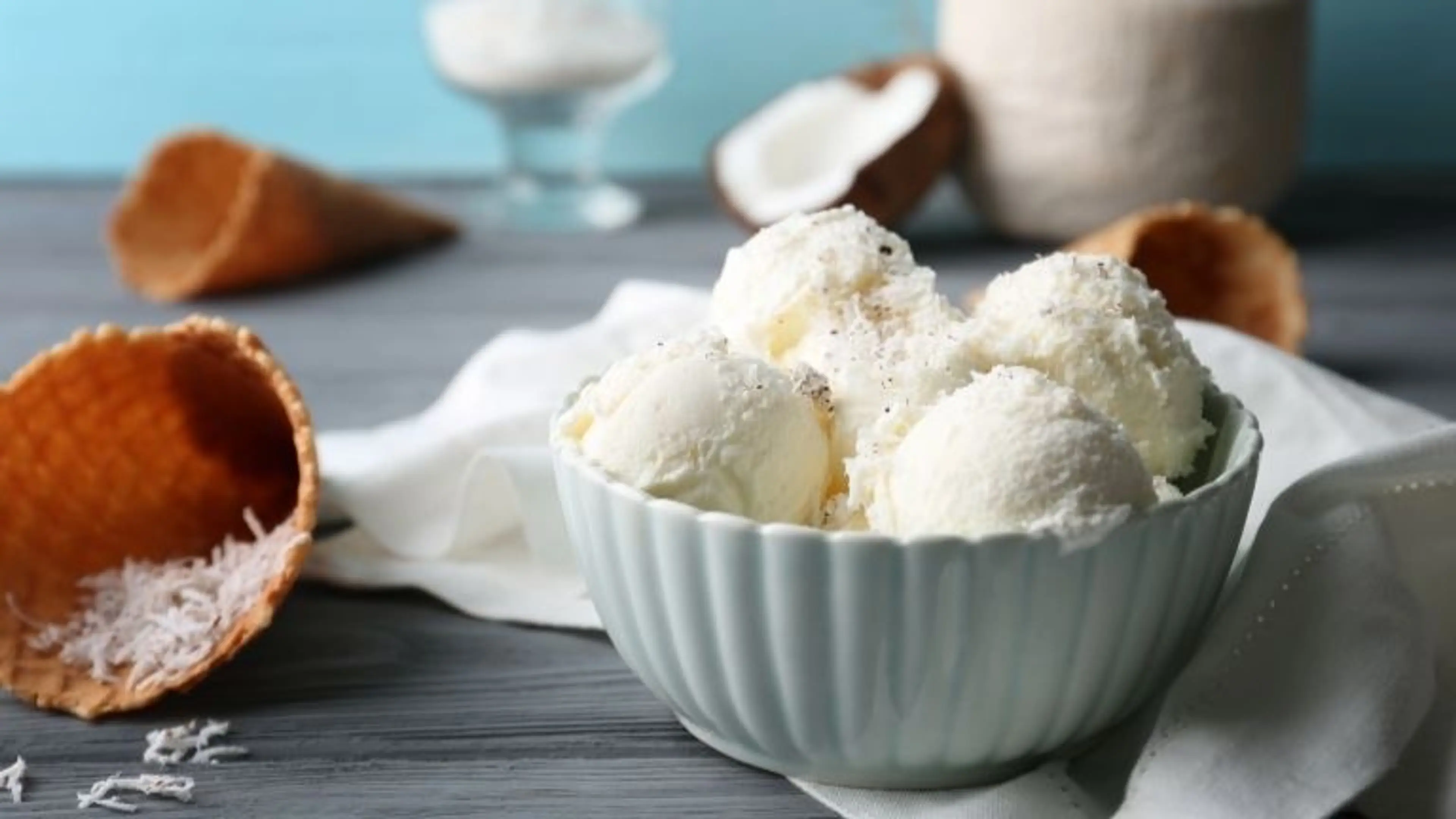 Dairy-Free Vanilla Coconut Ice Cream