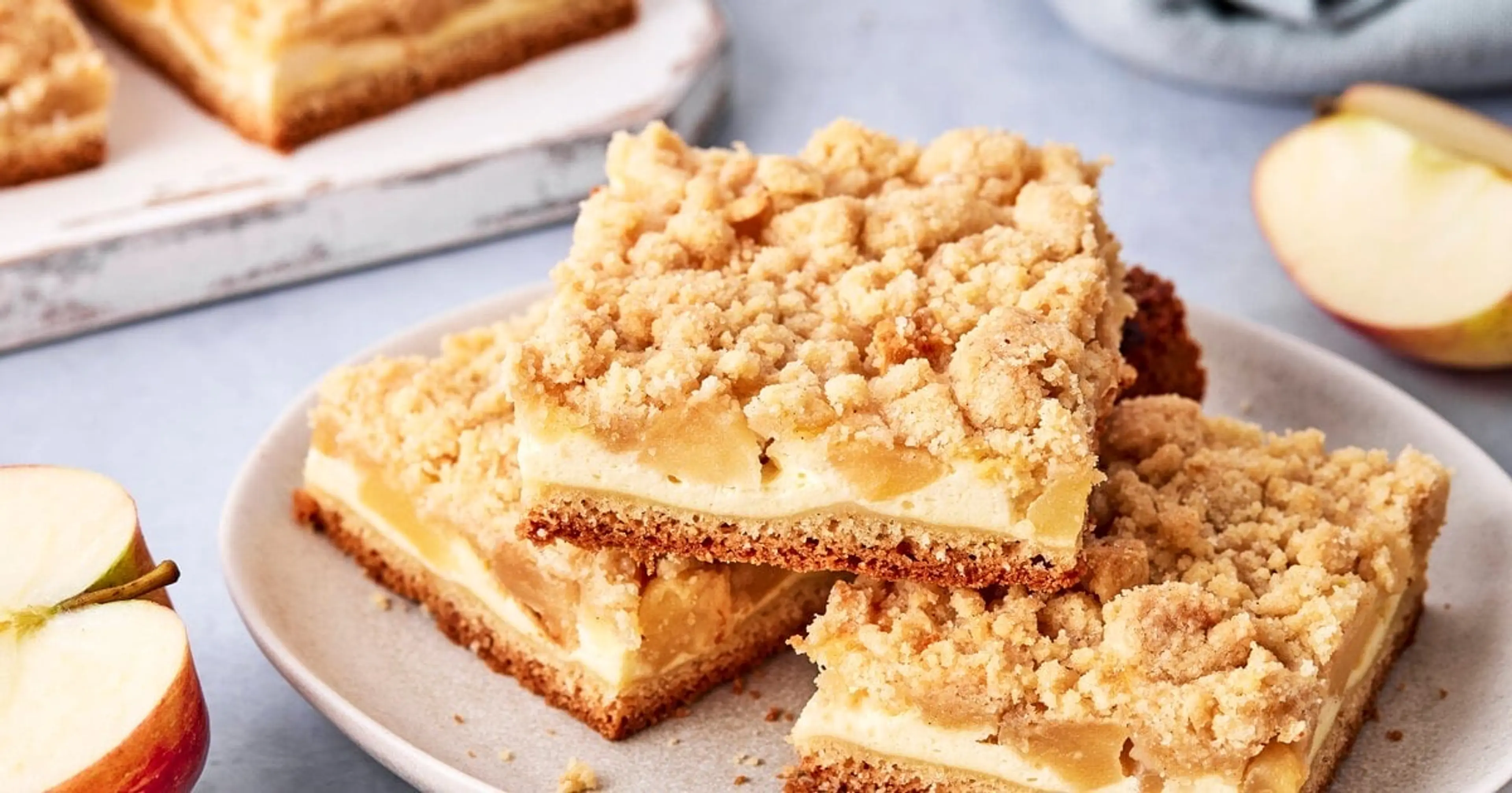 Apfel-Käsekuchen mit Streusel