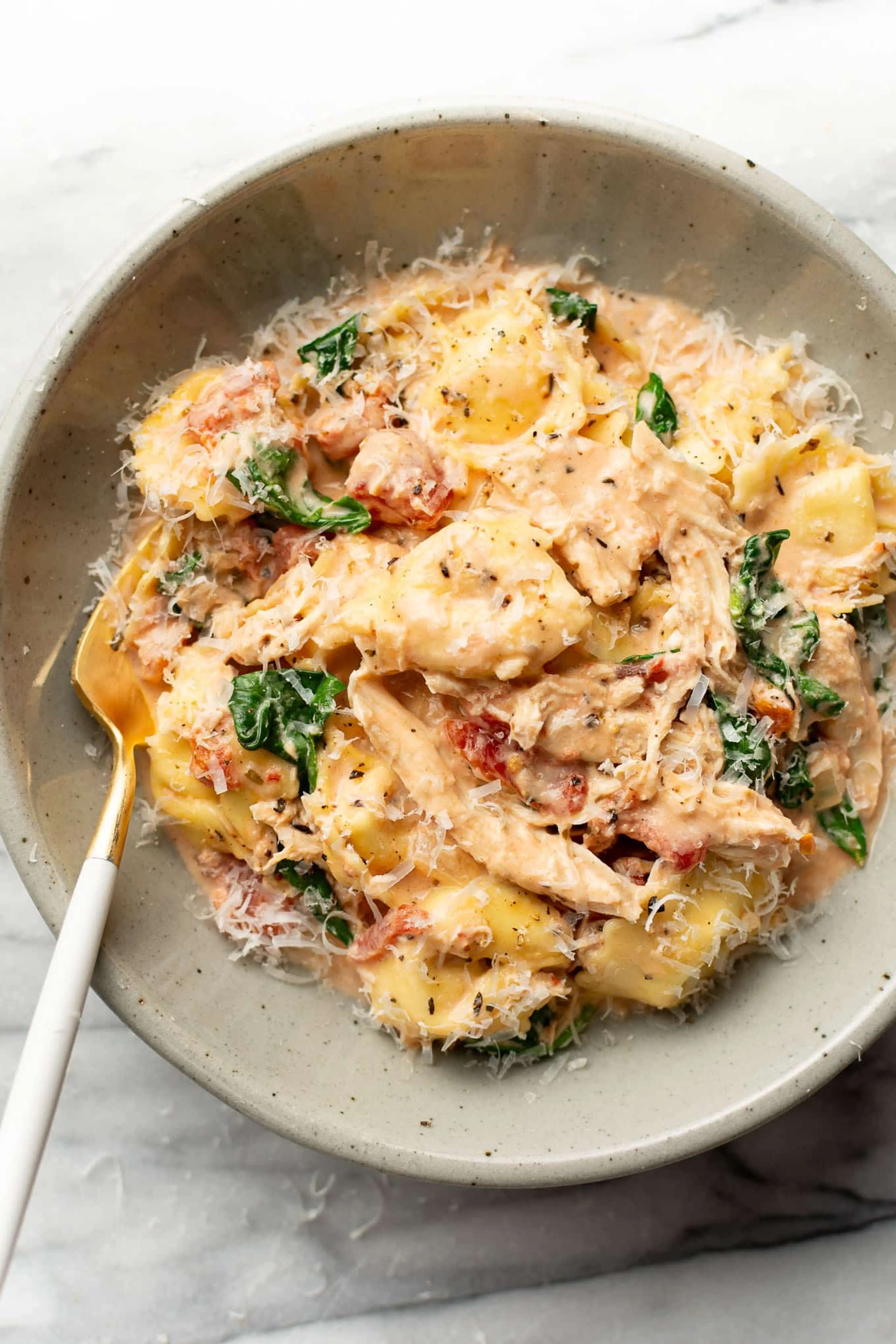 One Pan Tortellini with Chicken